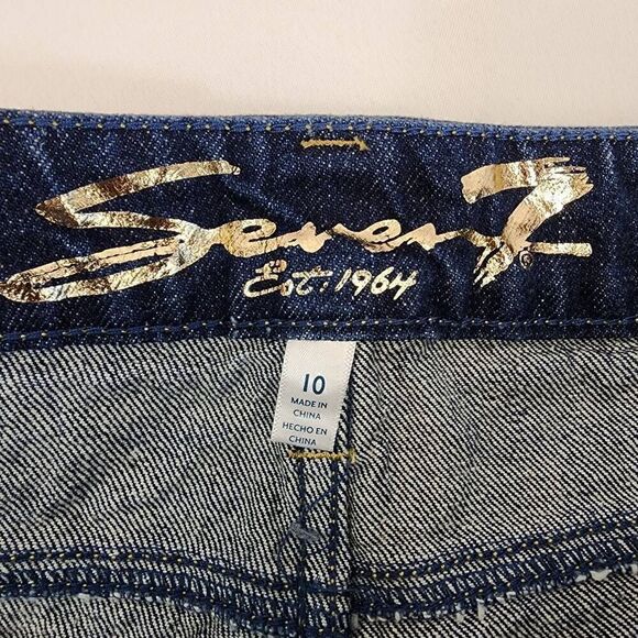Seven7 Size 10 Women's Weekend Shorts Fray Hem Denim NWT K2 - Picture 6 of 8